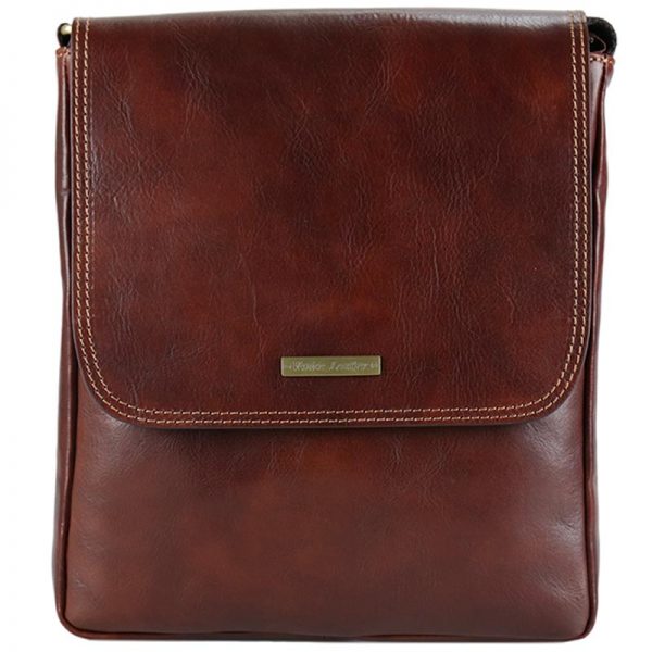 Man's Leather Crossbody Bag