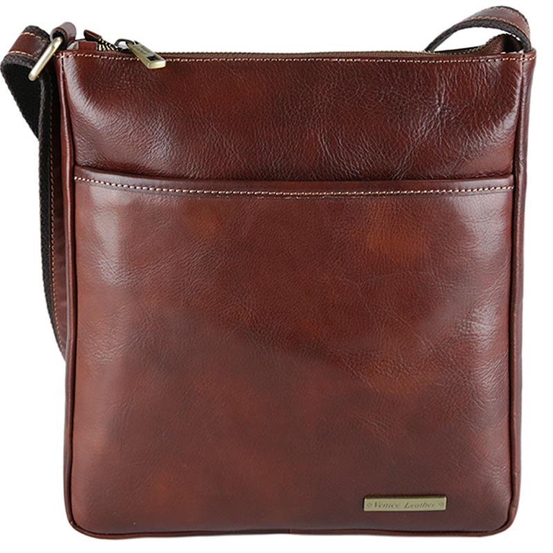 Business Bag Natural Leather SIMON brown Laptop Bag