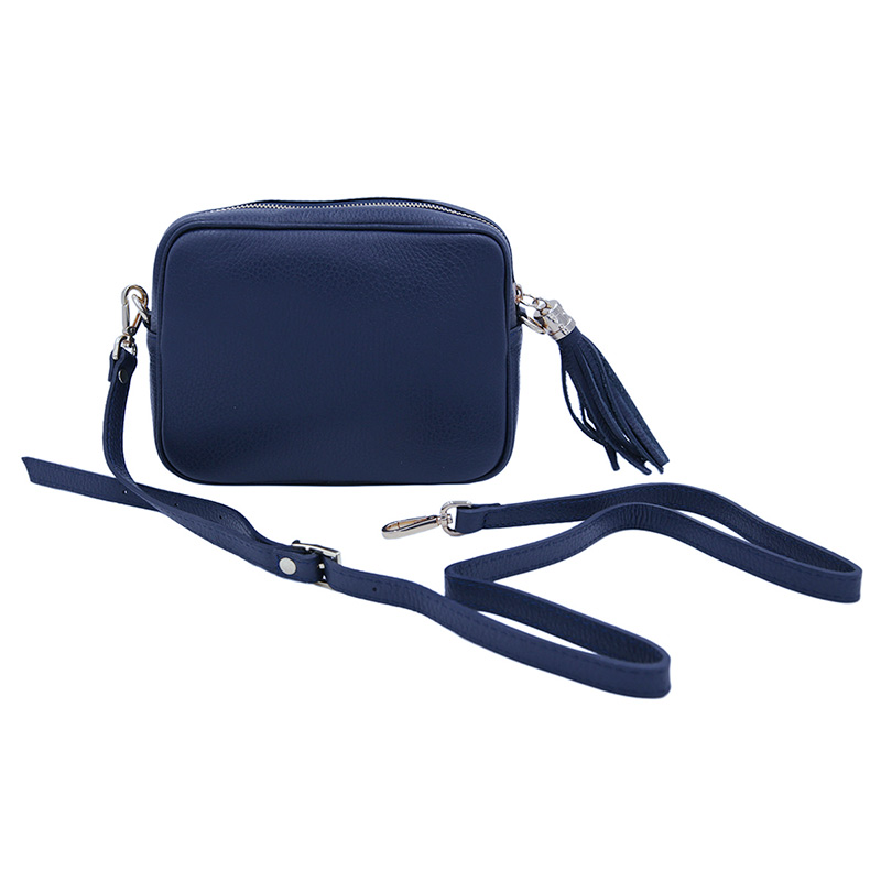 BEAUTY Women s handmade hammered leather crossbody bag with zip