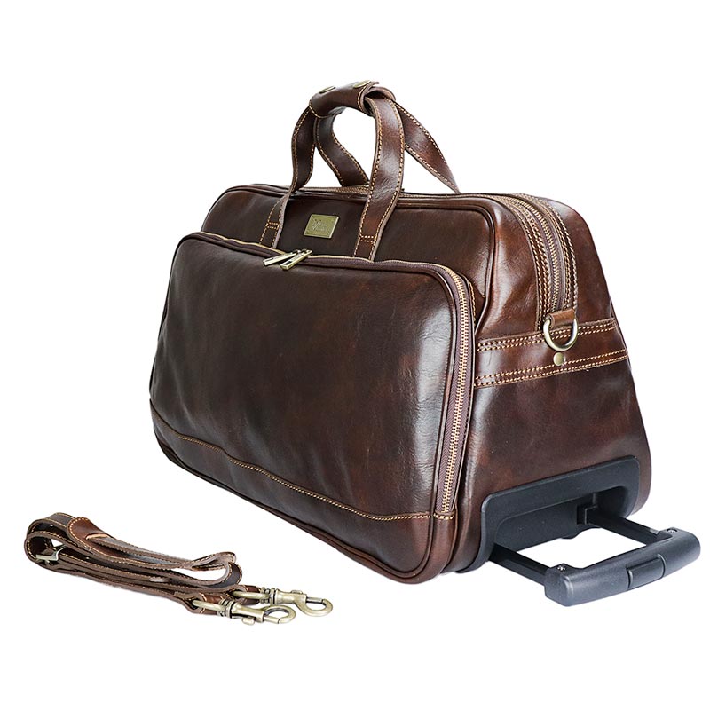 VESUVIO - Trolley leather bag/small size