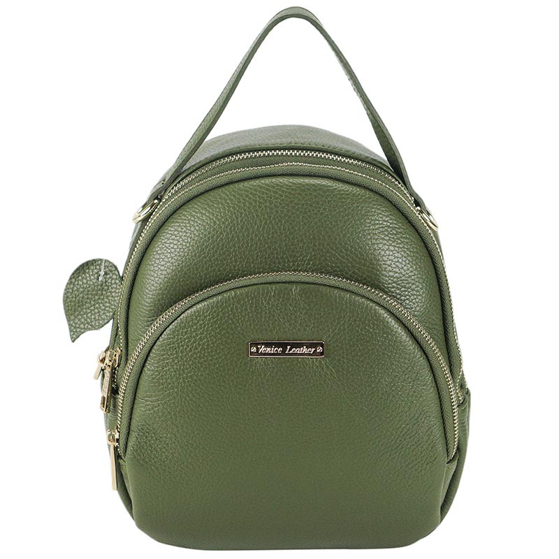 VALENTINO - Leather backpack, convertible into a elegant shoulder bag