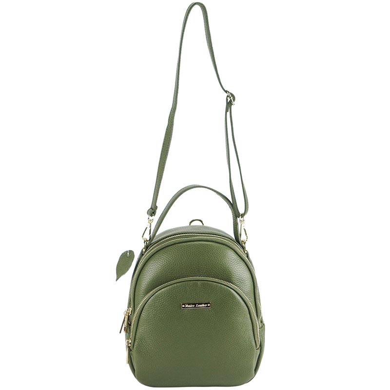 Valentino Di Paolo Italy Leather Convertible Backpack Hobo Shoulder Bag