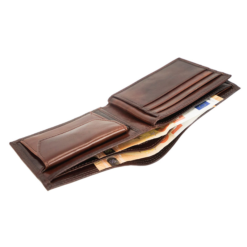 Genuine Leather Men's wallet Brown | printed wallet | customized wallet  supplier in delhi