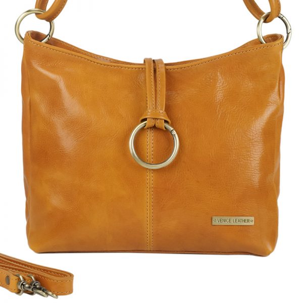 ARGENTINA-Women's handmade genuine leather handbag with shoulder strap
